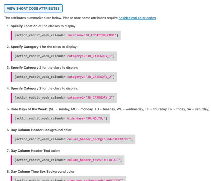 weekly-class-calendar-shortcode-documentation-action-rabbit