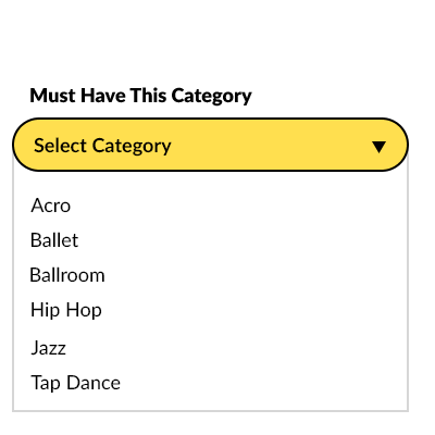 Must Have Category for the Class Filter